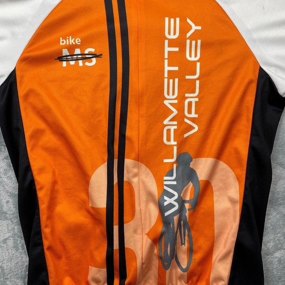 Primal Bike MS Willamette Valley 2014 Cycling Jersey Men's Large Orange Black - Picture 3 of 11